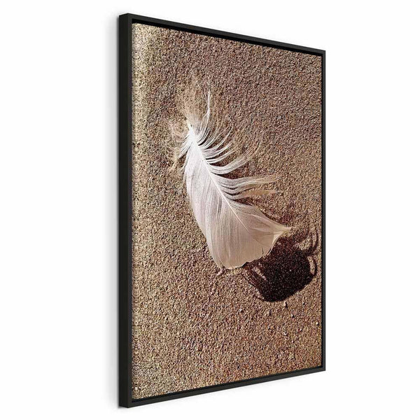 Quadro - Feather on the Sand (1 Part) Vertical