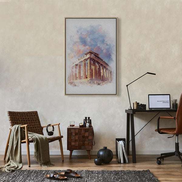 Quadro - Painted Parthenon (1 Part) Vertical
