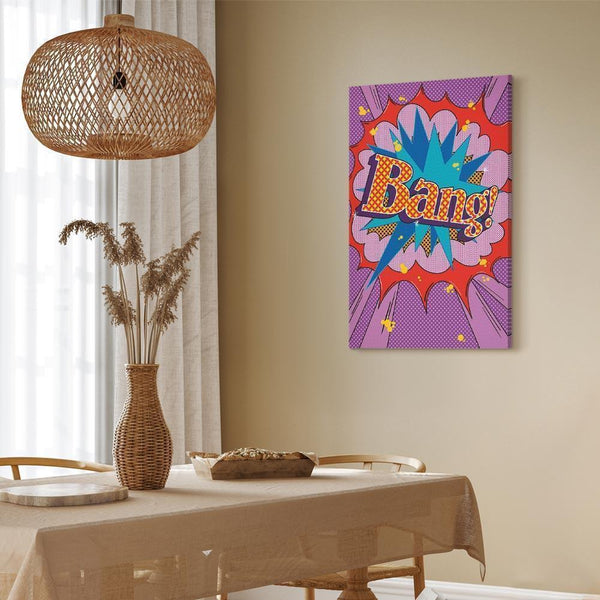 Quadro - Comic Street Art (1-part) - Colorful Text on Vibrant Background