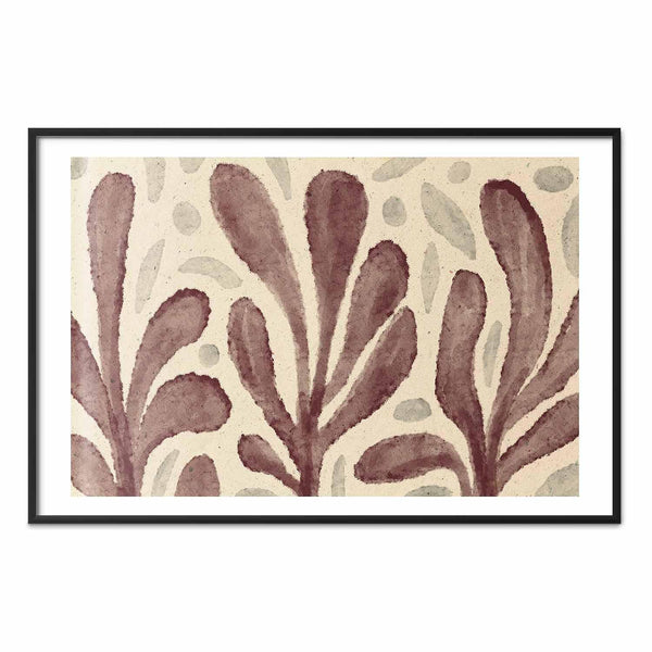 Poster - Leaves and Spots - large trembling shapes inspired by Matisse