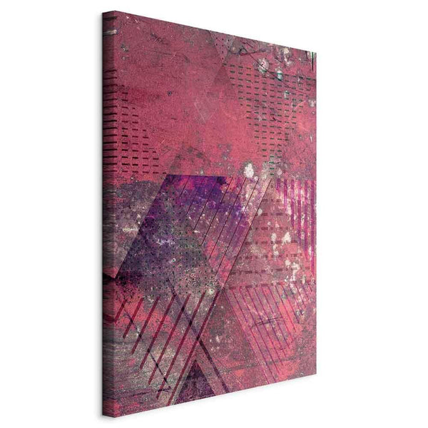 Quadro - Crimson Abstraction (1 Part) Vertical