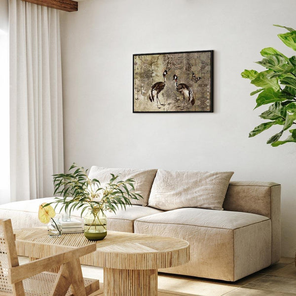Quadro - Retro Cranes (1 Part) Wide