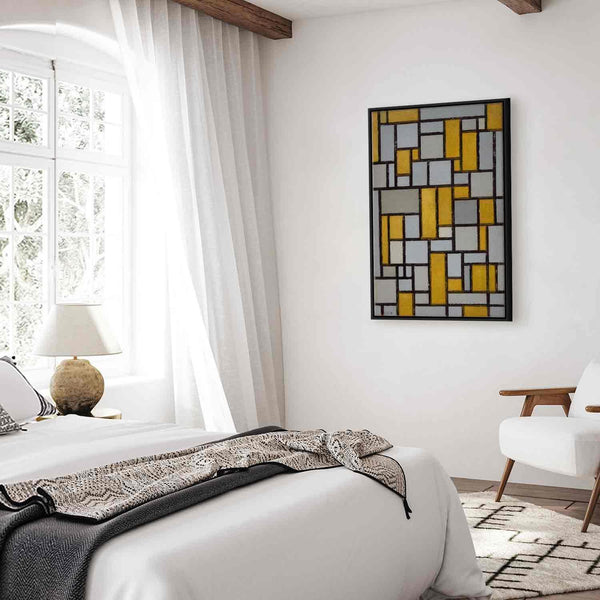 Quadro - Piet Mondrian – Composition with grid 9