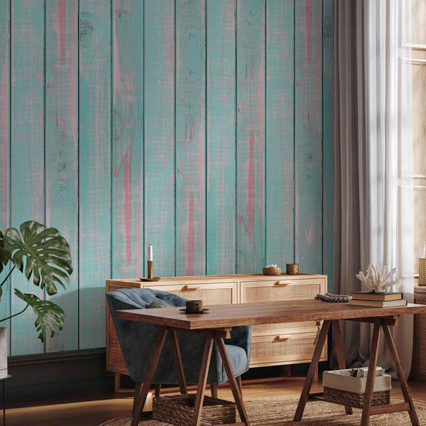 Carta da parati - Nuvole color menta