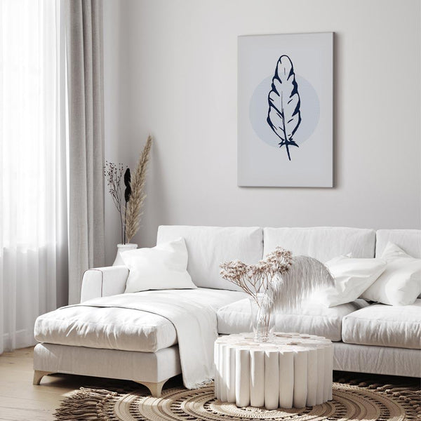 Quadro - Blue Feather (1 Part) Vertical