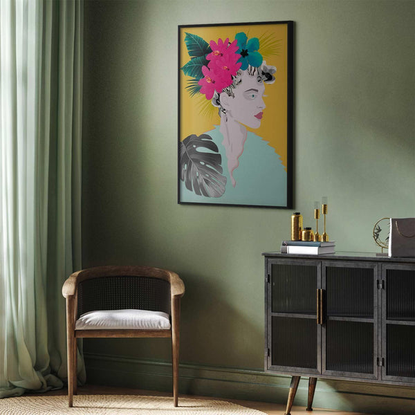 Poster - Flowers in the Hair