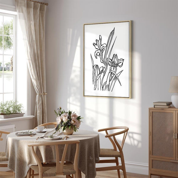 Quadro - Love Irises (1 Part) Vertical