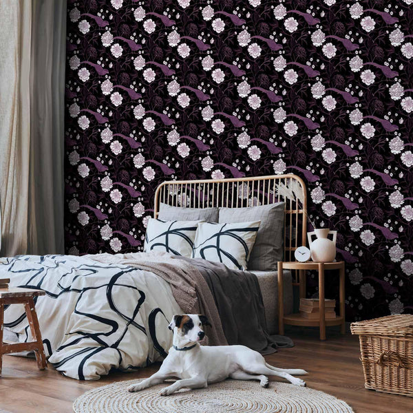 Tappezzeria murale - Peonies and pheasants