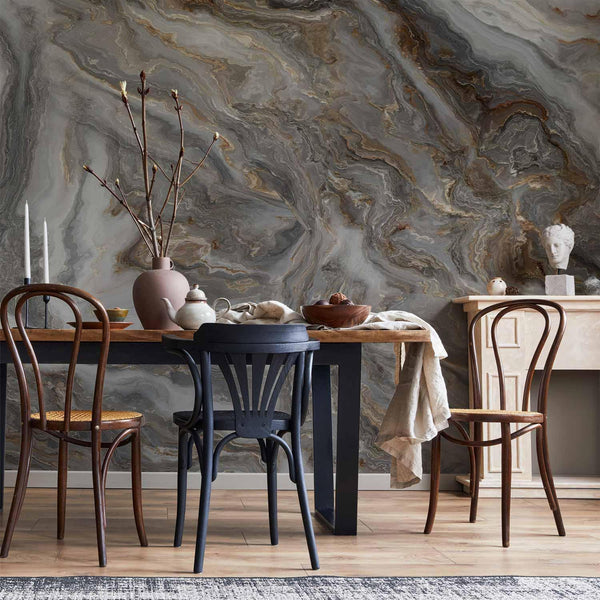 Carta da parati - Stone Abstractions - Marble Textures in Neautral Tones