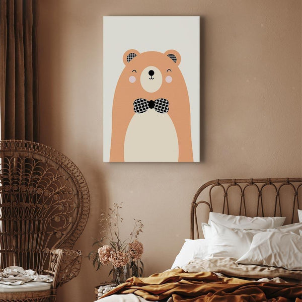 Quadro - Teddy Bear in Bow Tie (1 Part) Vertical