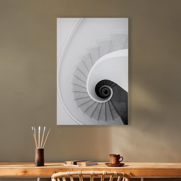 Quadro - White Stairs (1 Part) Vertical
