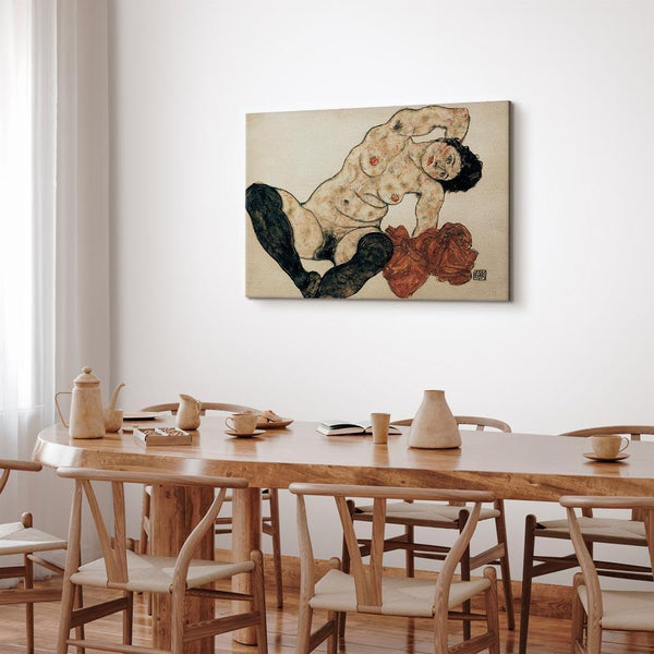 Quadro - Egon Schiele – Liegender Akt mit gelbem Handtuch
