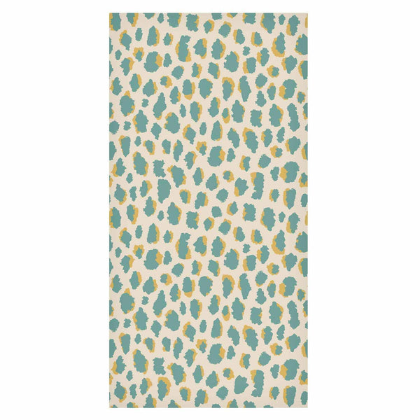 Tappezzeria murale - Giraffe Pattern - animal pattern in turquoise spots on a light background