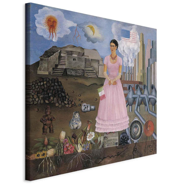 Quadro - Frida Kahlo – Self-Portrait on the Borderline Between Mexico and the United States