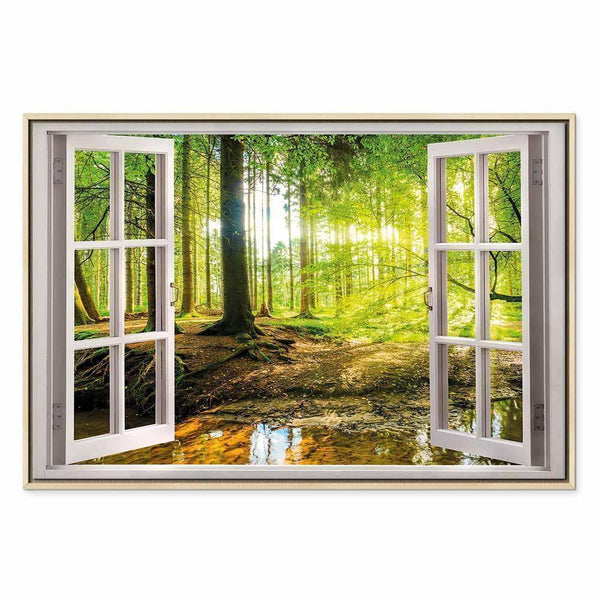 Quadro - Window: View on Forest