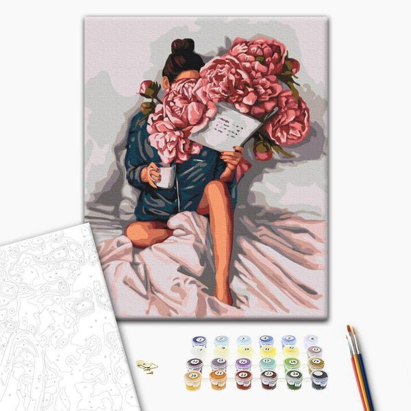 Quadro fai da te - Peony stories