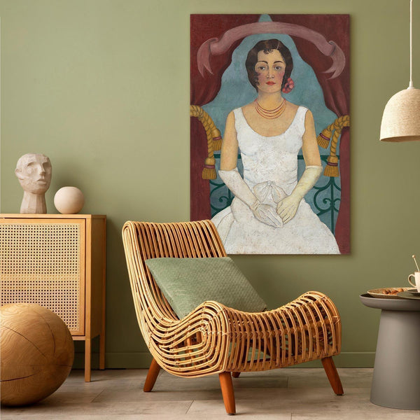 Quadro - Frida Kahlo – Portrait of a Lady in White