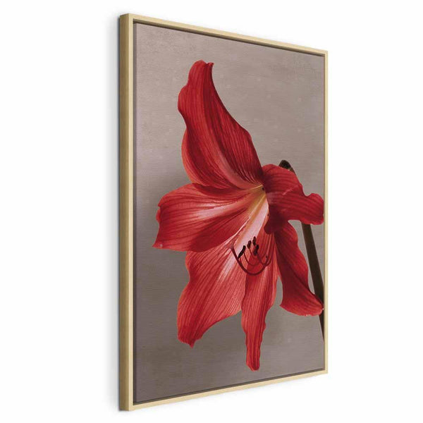 Quadro - Red Flower (1 Part) Vertical
