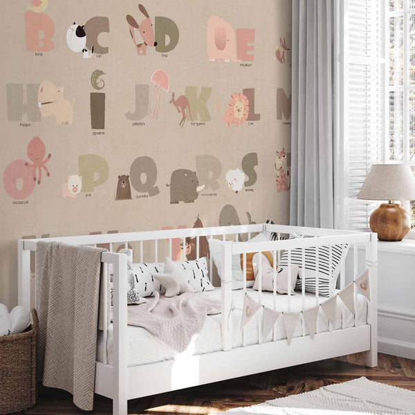 Carta da parati - A Beige Alphabet
