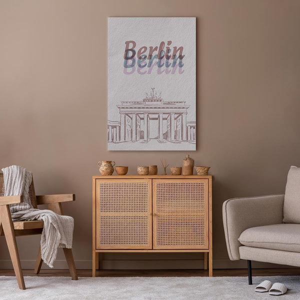 Quadro - Berlin in Watercolours (1 Part) Vertical