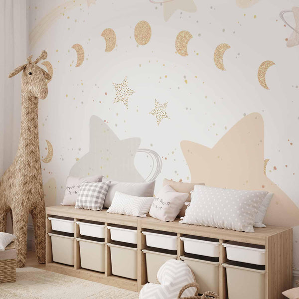 Carta da parati - Phases of the Moon Among Stardust