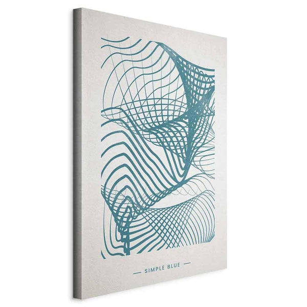 Quadro - Simple Blue (1 Part) Vertical