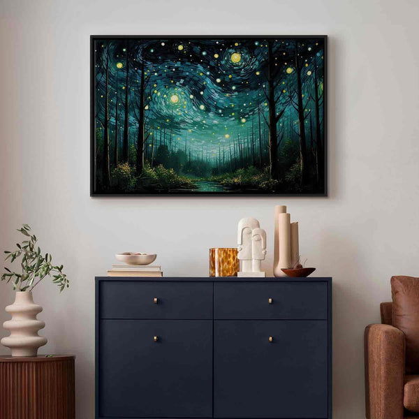 Quadro - Starry night - a contemporary version of Van Gogh's night sky