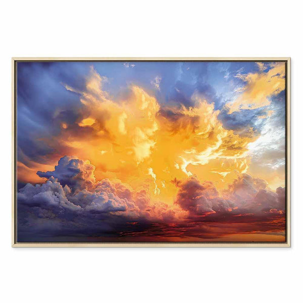 Quadro - Beautiful Sunset - Clouds in Warm Shades