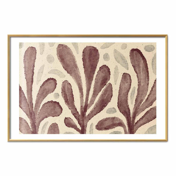 Poster - Leaves and Spots - large trembling shapes inspired by Matisse