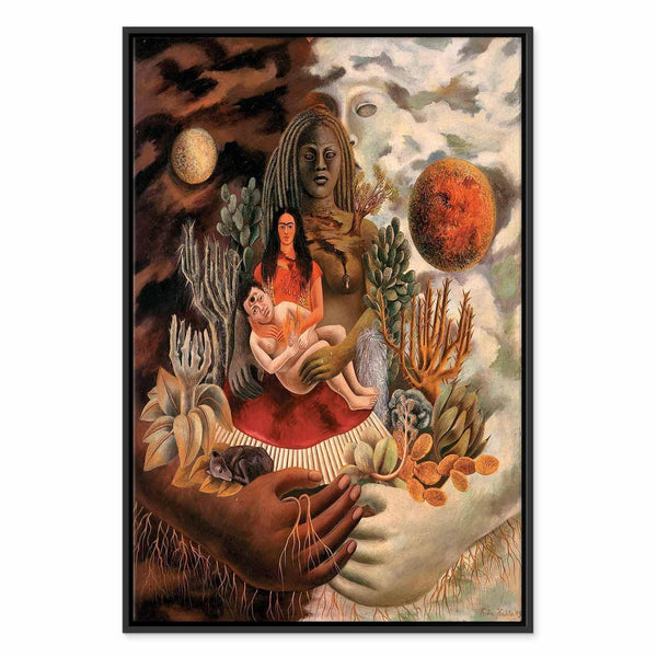 Quadro - Frida Kahlo – The Love Embrace of the Universe, the Earth (Mexico), Myself, Diego, and Señor Xolotl