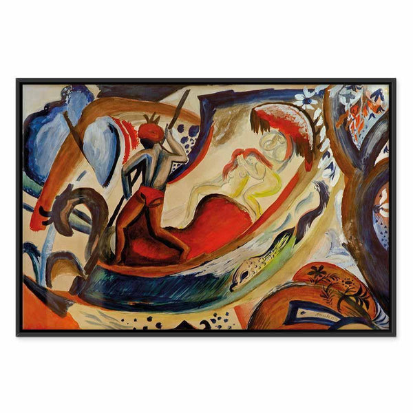 Quadro - August Macke – Nackte Mädchen in der Barke