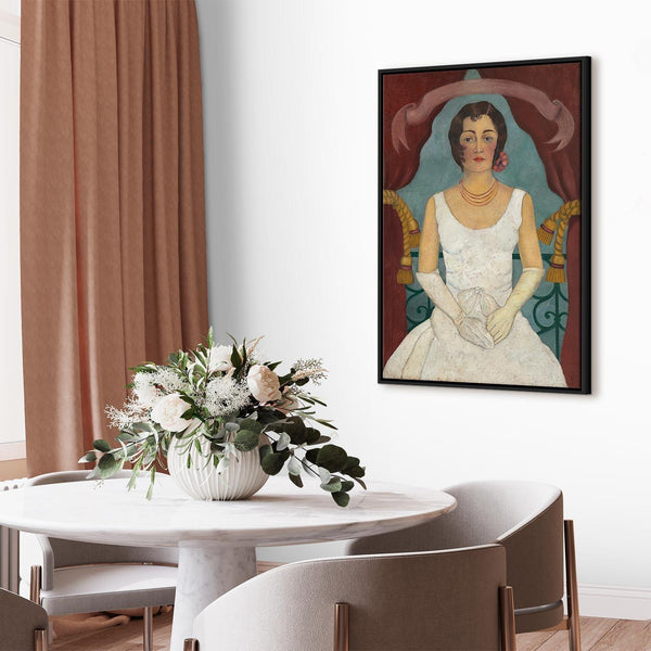 Quadro - Frida Kahlo – Portrait of a Lady in White