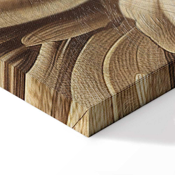 Quadro - Carved Baroque Ornaments Rich Composition in Sepia Colors