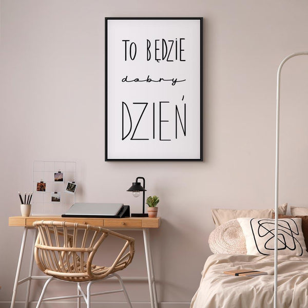 Quadro - Art of Words (1-part) - Inspirational Black Text on White