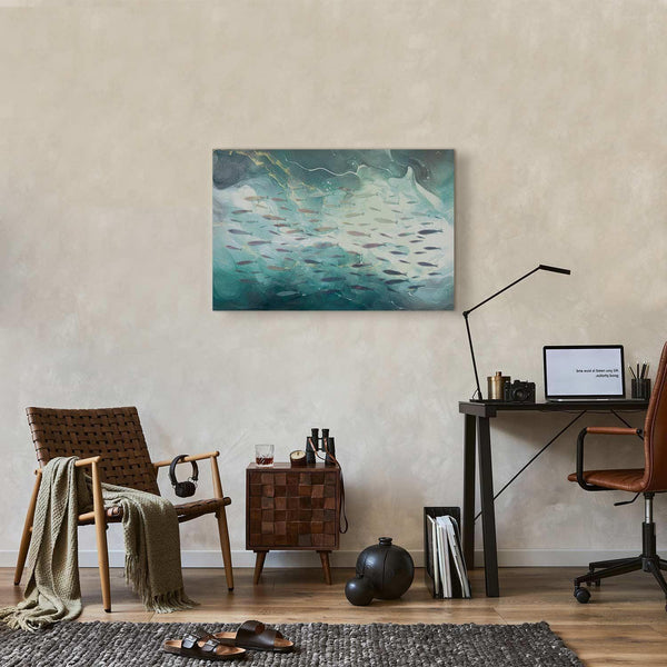 Quadro - School of small fish