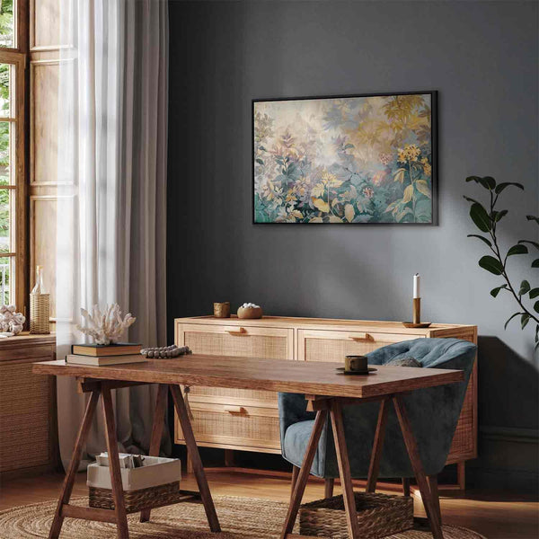 Quadro - Tapestry Pattern with a Meadow and Flowers Kilim with a Spring Motif