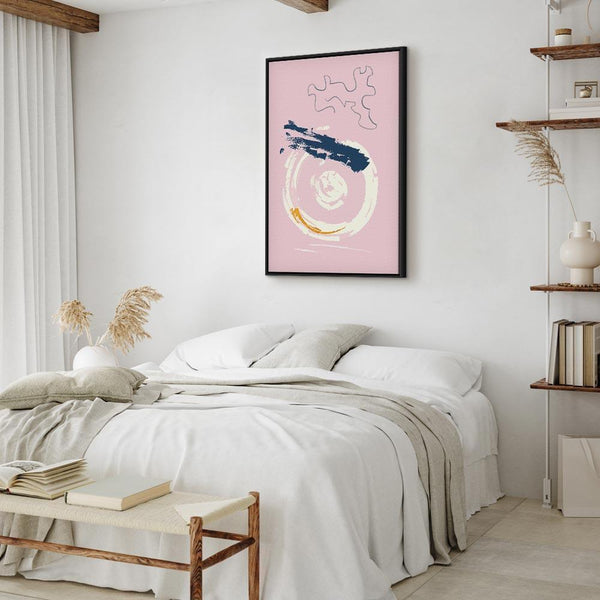 Quadro - Pink Accent (1 Part) Vertical