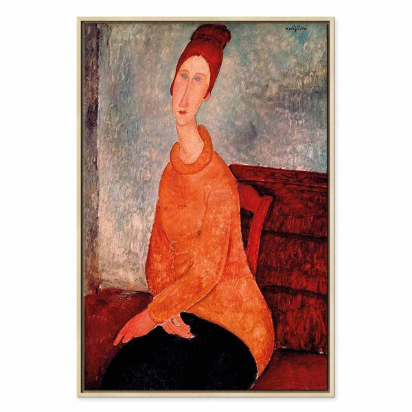 Quadro - Amedeo Modigliani – Jeanne Hebuterne in a Yellow Sweater