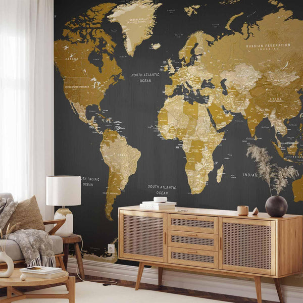 Carta da parati - World Map: Modern Geography