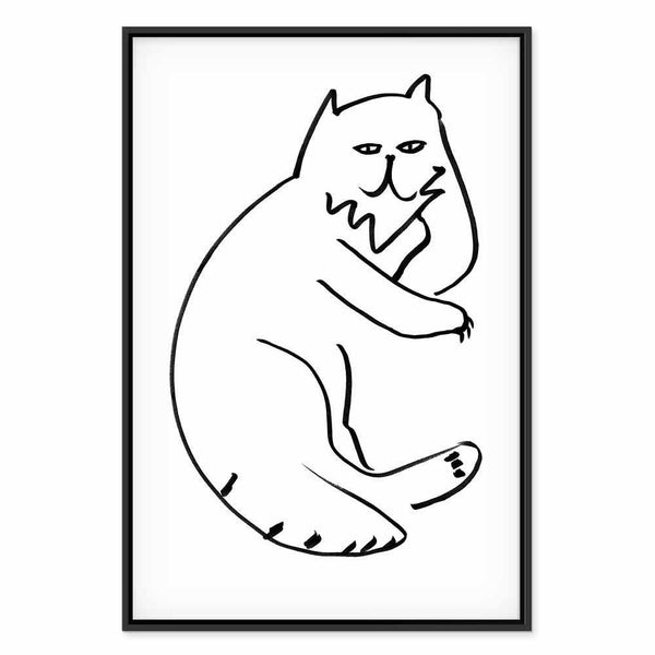 Quadro - Cat Relaxing (1 Part) Vertical