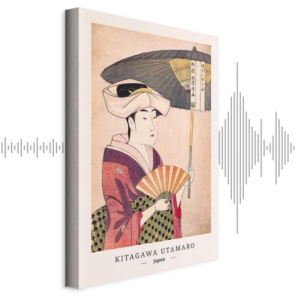 Quadro - Woman With an Umbrella (1 Part) Vertical
