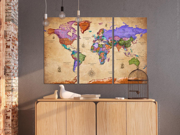 Quadro di sughero - Colourful Travels (3 Parts)