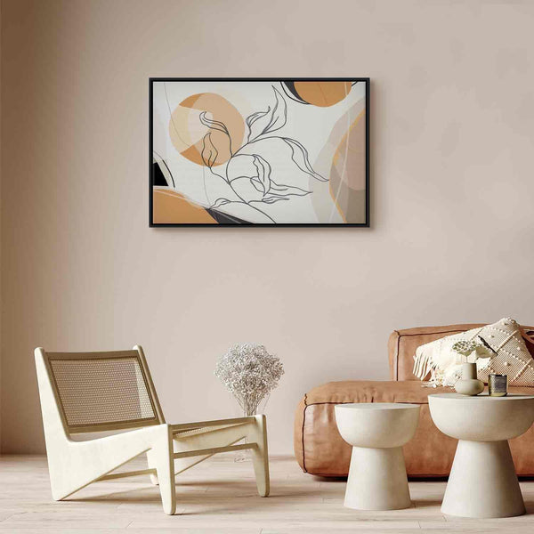 Quadro - Landscape with a leaf