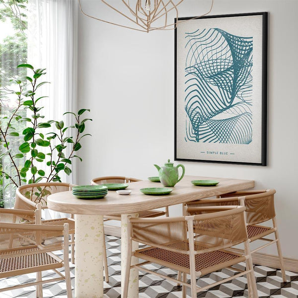 Quadro - Simple Blue (1 Part) Vertical