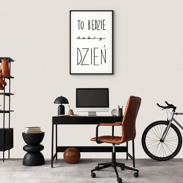 Quadro - Art of Words (1-part) - Inspirational Black Text on White