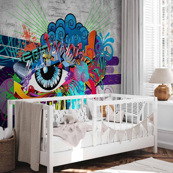 Carta da parati - Graffiti eye