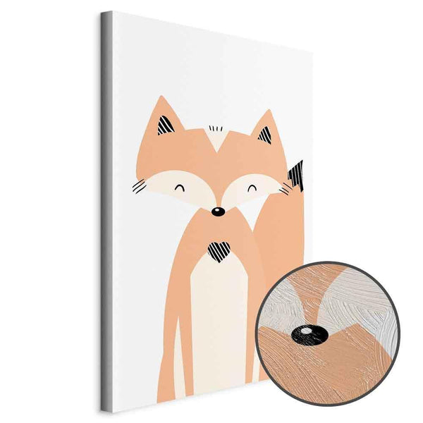 Quadro - Happy Fox (1 Part) Vertical