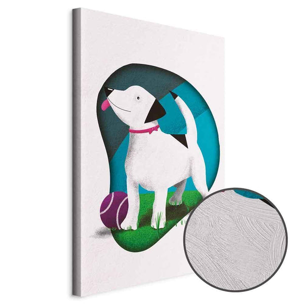 Quadro - Dog and Ball (1 Part) Vertical