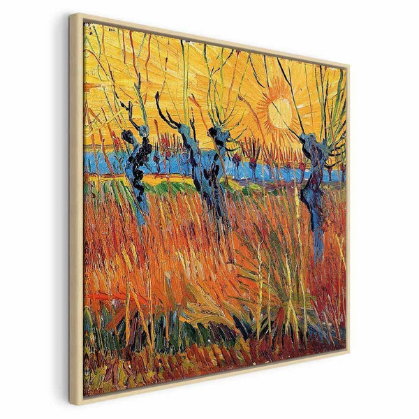 Quadro - Vincent van Gogh – Willows at Sunset