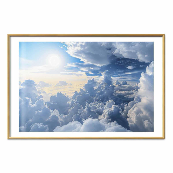 Poster - Symphony of Light: Sun and Clouds Playing Together on a Beautiful Sky